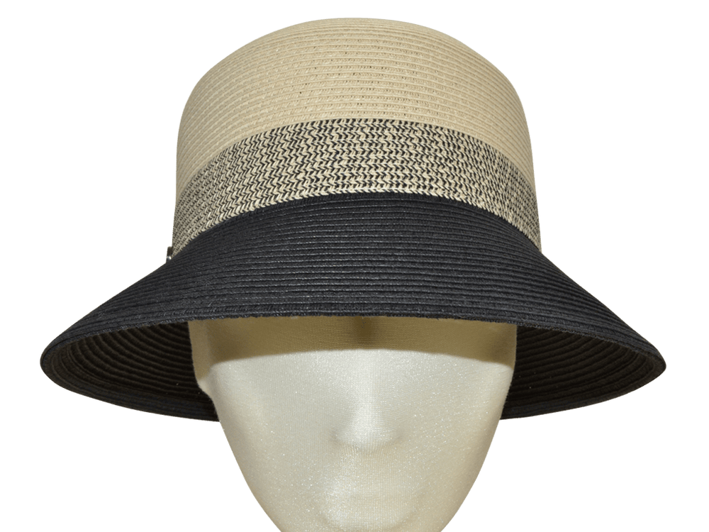 BUCKET ZWEIFÄRBIG NATURAL BLACK - Hut - online.at