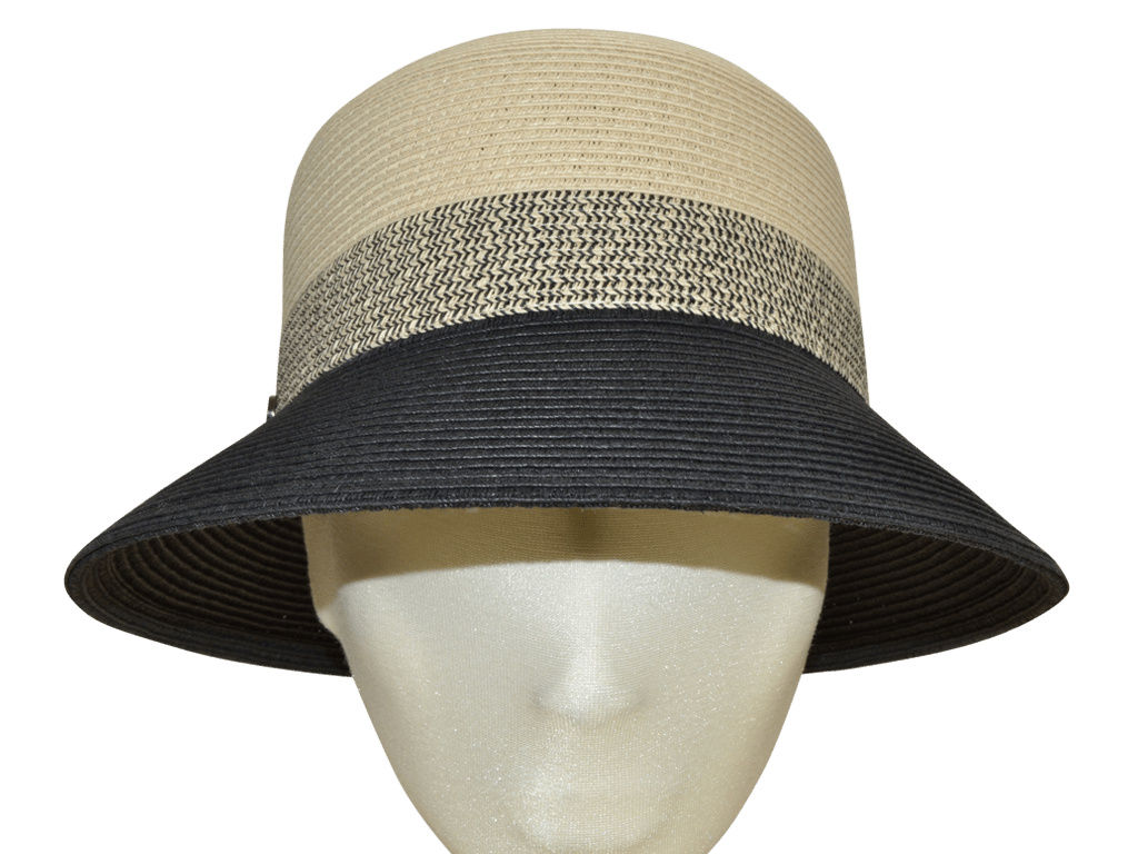 BUCKET ZWEIFÄRBIG NATURAL BLACK - Hut - online.at