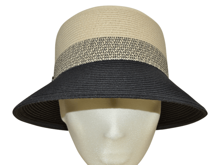 BUCKET ZWEIFÄRBIG NATURAL BLACK - Hut - online.at
