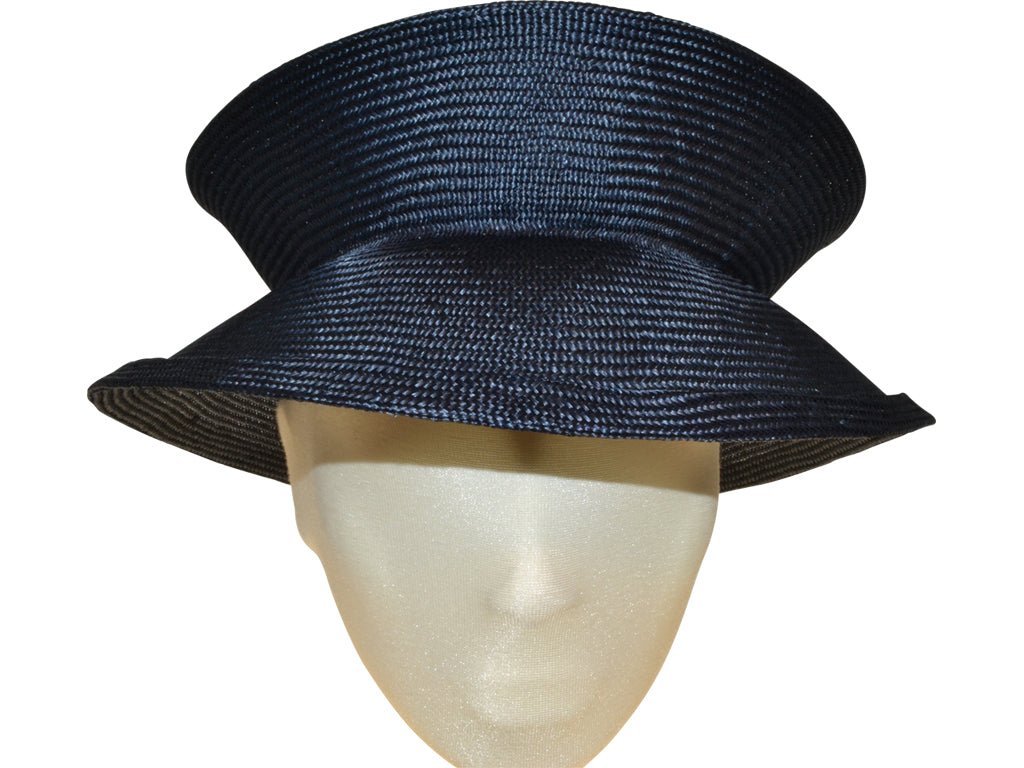 CHAPEAU CLAQUE STROH DKL BLAU - Hut - online.at