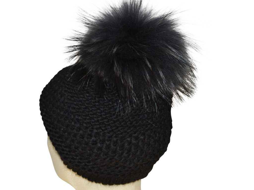 EVA POMPON SCHWARZ - Hut - online.at