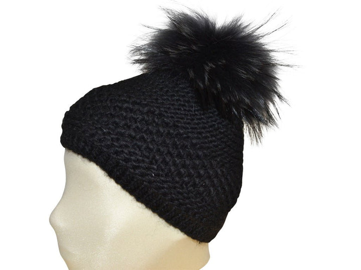 EVA POMPON SCHWARZ - Hut - online.at