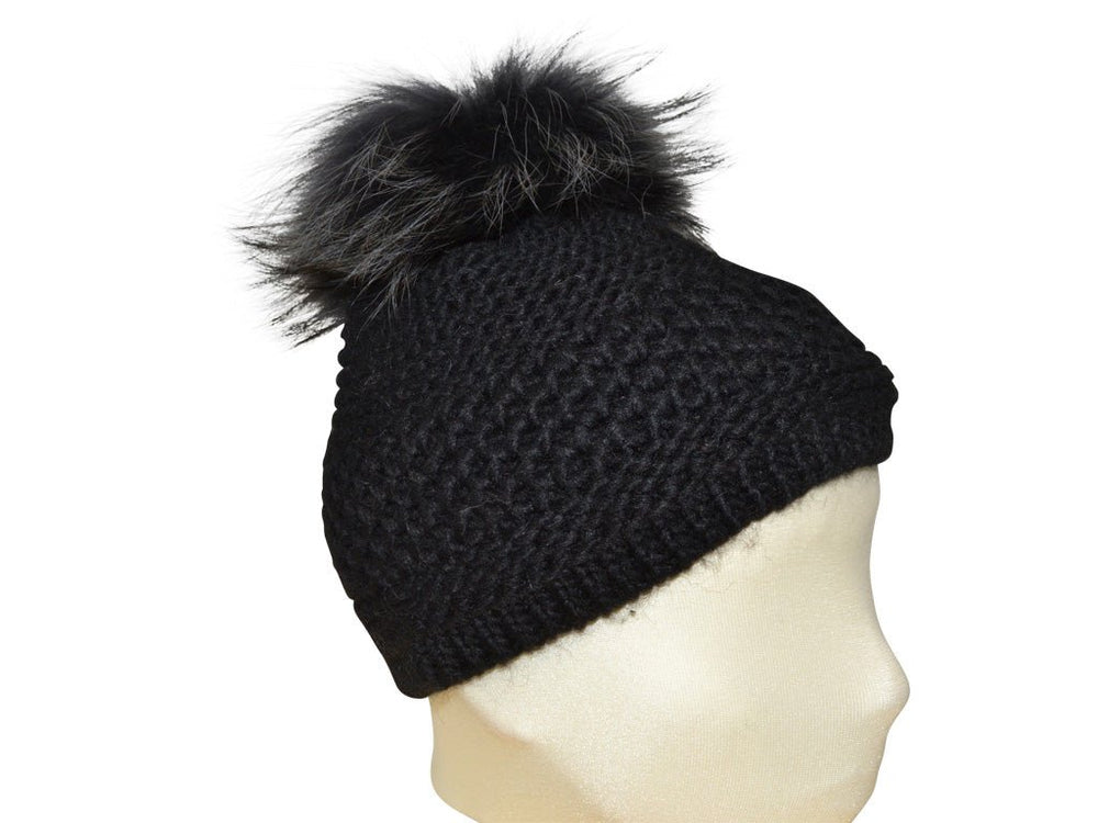 EVA POMPON SCHWARZ - Hut - online.at