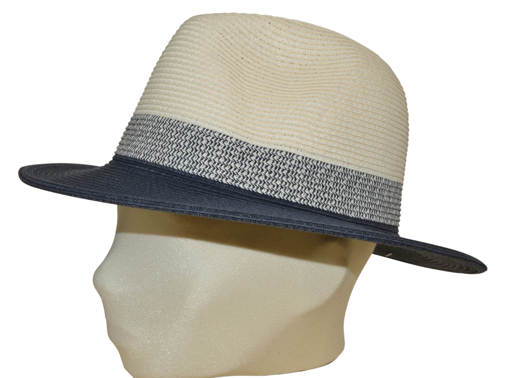 FEDORA ZWEIFÄRBIG CREAM NAVY - Hut - online.at