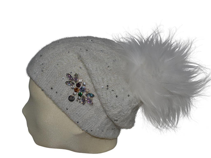 GIOIELLO POMPON SWAROVSKI VIZIO PANNA - Hut - online.at