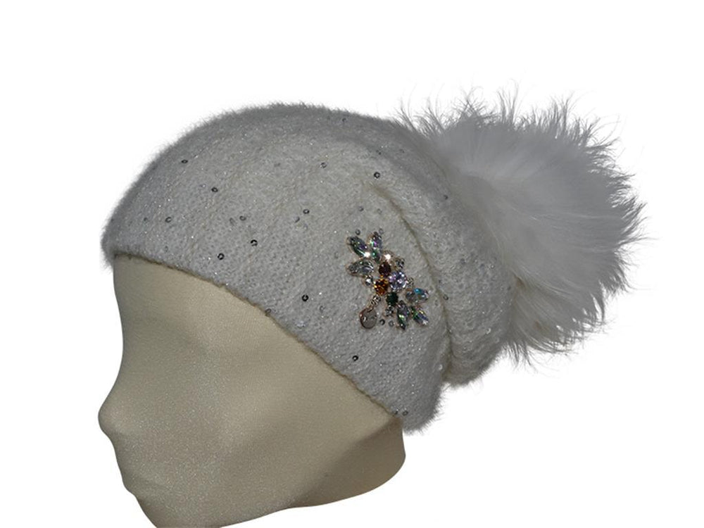 GIOIELLO POMPON SWAROVSKI VIZIO PANNA - Hut - online.at