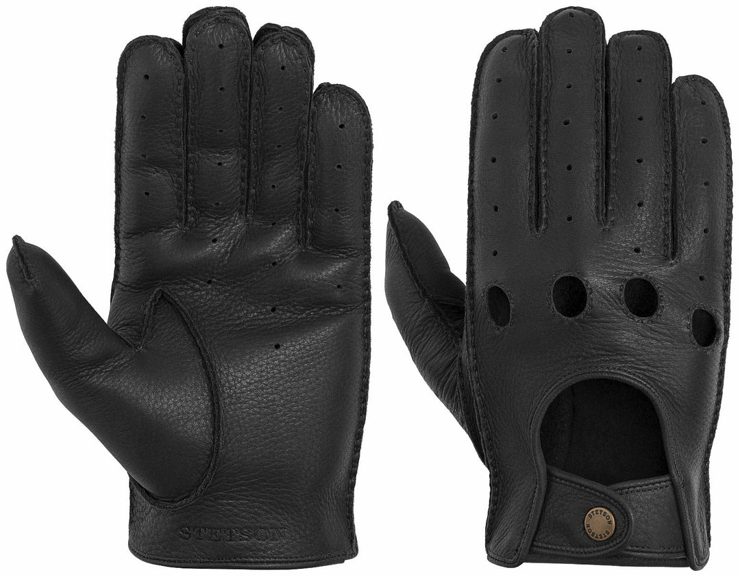 GLOVES DEER AUTO STETSON BLACK 7,5 - Hut - online.at