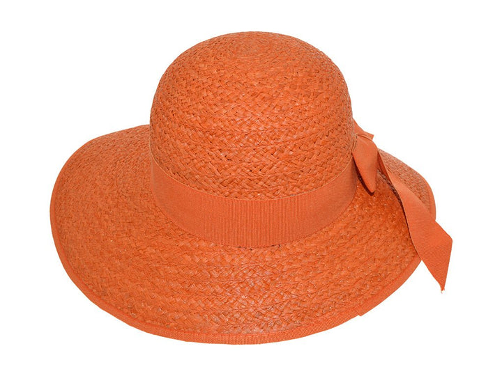 GROßE RAFFIA SCHUTE MAUERER ORANGE - Hut - online.at