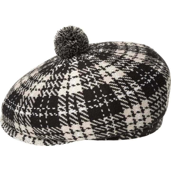 NEW HERITAGE FLAT CAP    KANGOL BLACK CHECK M