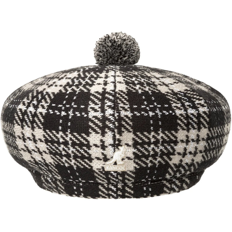 NEW HERITAGE FLAT CAP    KANGOL BLACK CHECK M