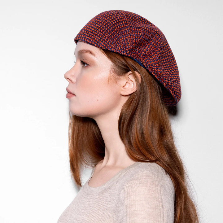 504 Grid Knit Flatcap Kangol