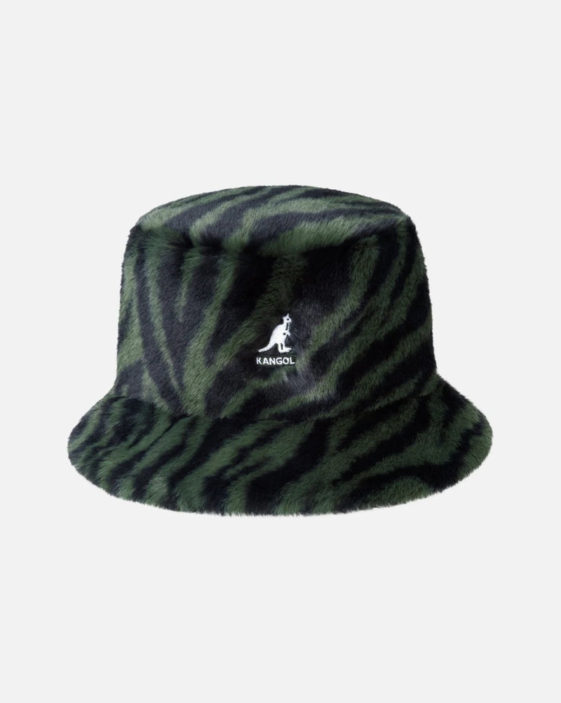 FAUX FUR BUCKET          KANGOL OLIVE ZEBRA M
