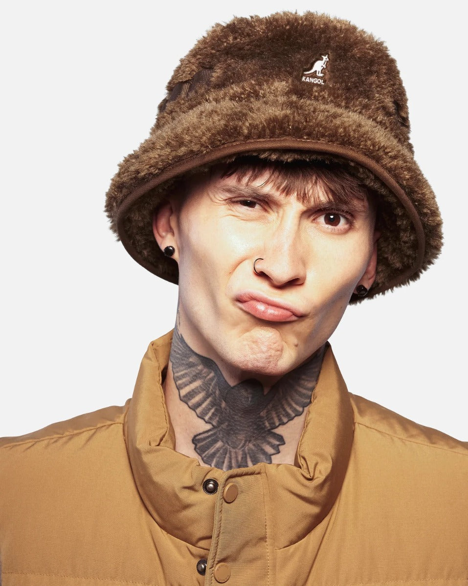 Buckethut Faux Shearling Kangol