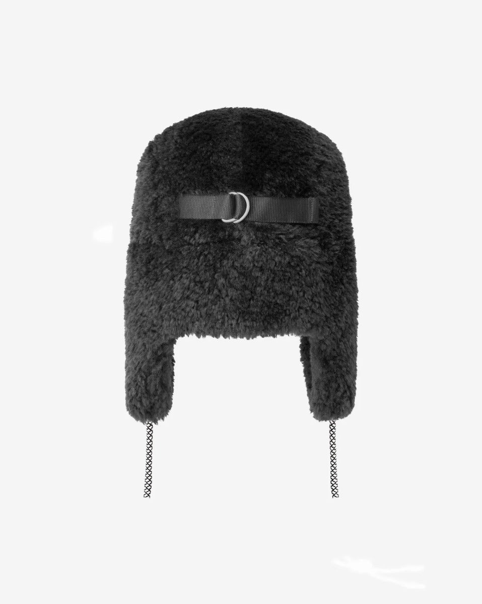 Basecap Faux Shearling Kangol Schwarz
