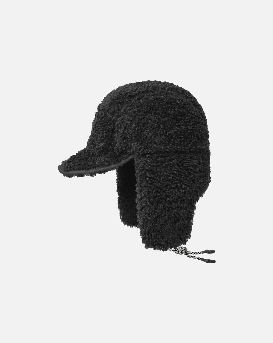 Basecap Faux Shearling Kangol Schwarz