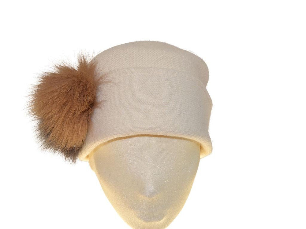 KIMBERLY WALKTOQUE POMPON NATUR - Hut - online.at