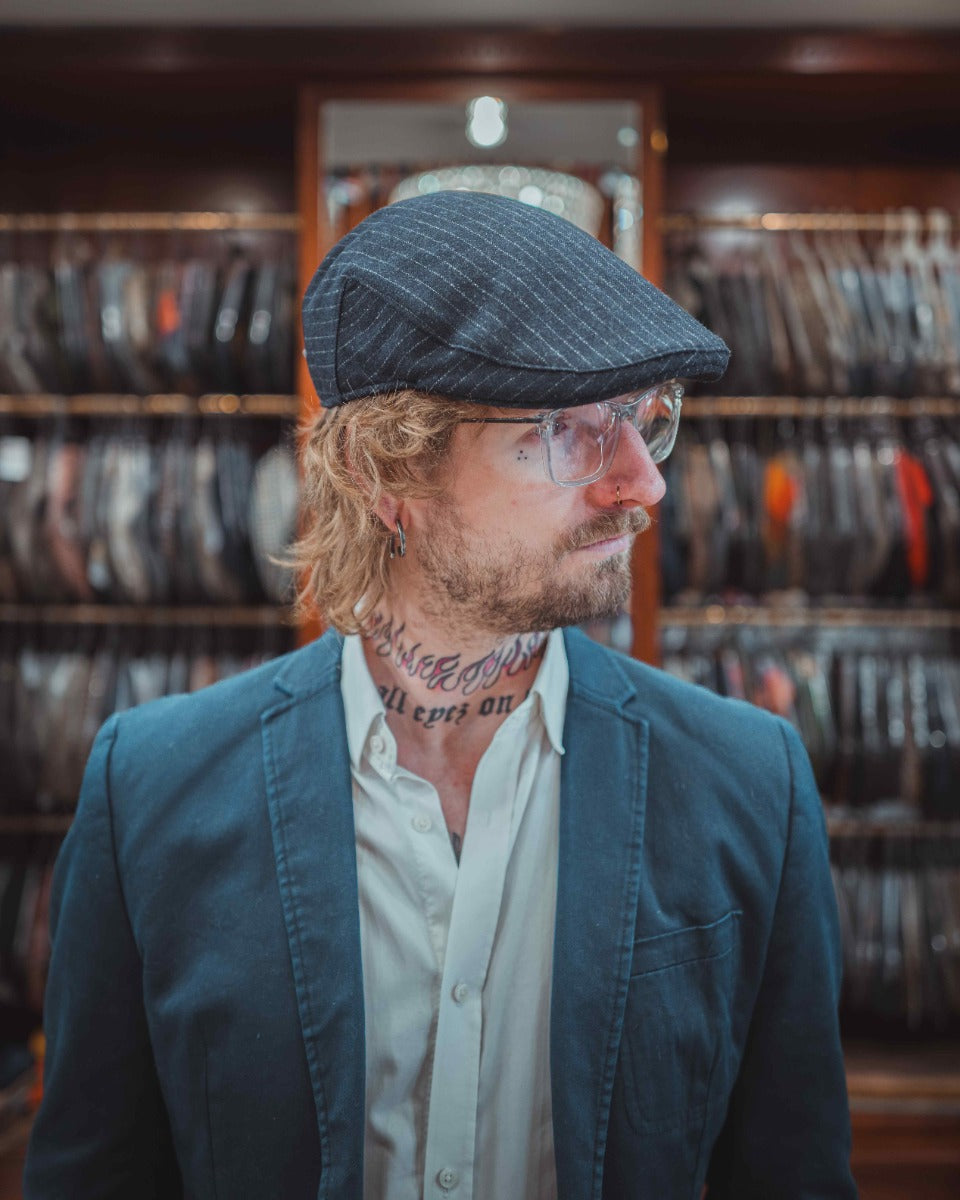 Schiebermütze Stripe Merino Leichtfried Mauerer Nadelstreif