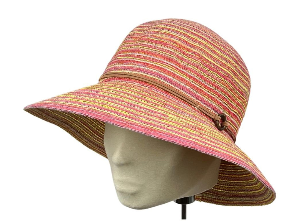 Multicolor Glocke Stripe Breiter Rand Gelb - Hut - online.at