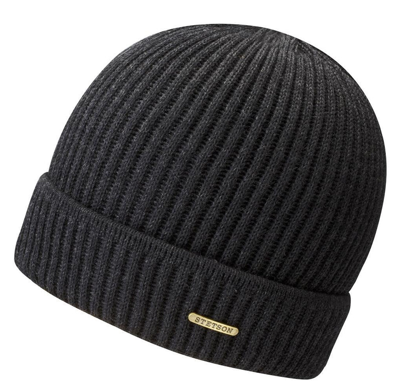 PARKMAN MERINO WOOL STETSON SCHWARZ Art 8529301 - Hut - online.at