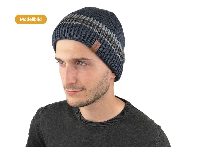 RANDLOSE COLOR STRIPES MITTELGRAU - Hut - online.at
