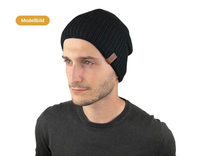 RANDLOSE MIT FLEECE SCHWARZ - Hut - online.at