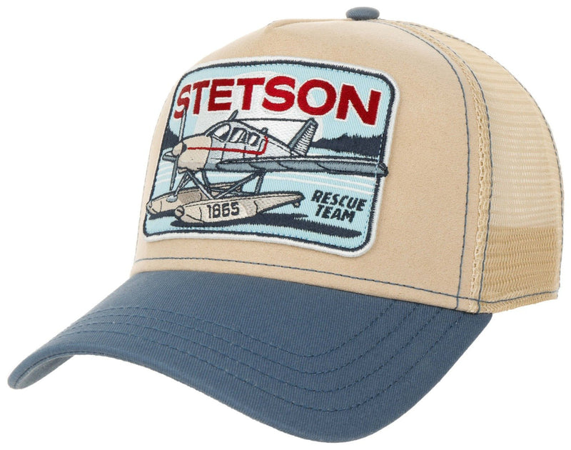 TRUCKER CAP RESCUE TEAM STETSON BLAU BEIGE - Hut - online.at