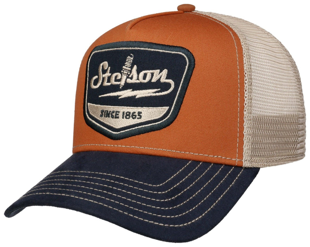 Trucker Cap Spark Plug Stetson Navy Rust Orange - Hut - online.at