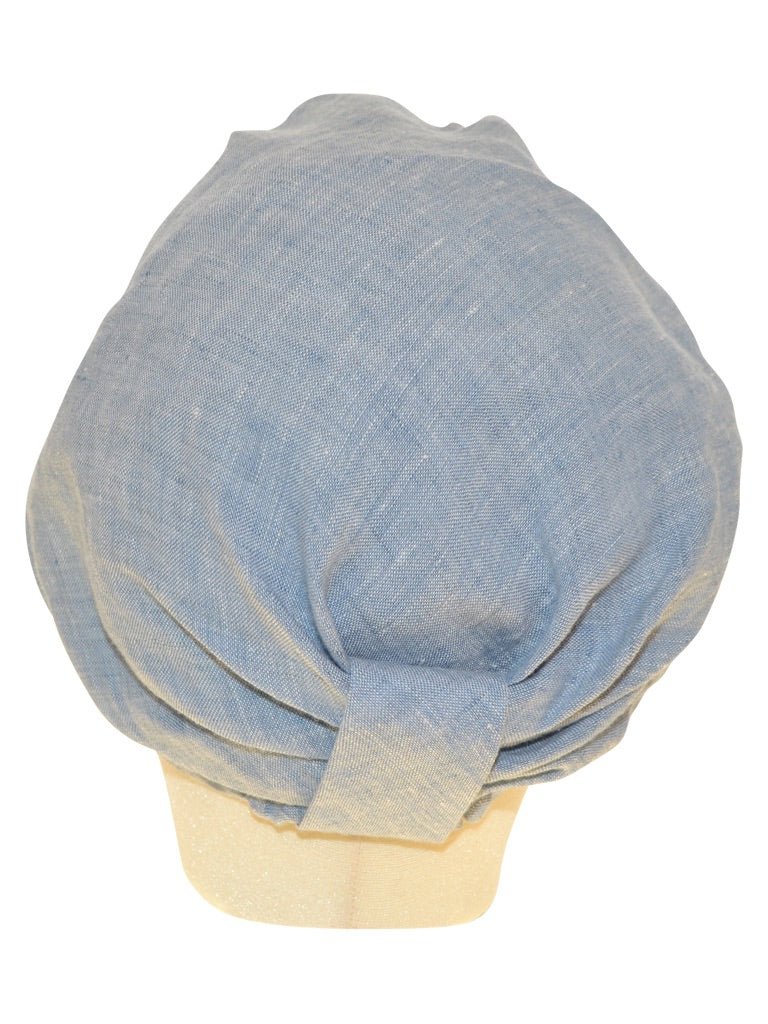 TURBAN UNI LEINEN HELLBLAU - Hut - online.at