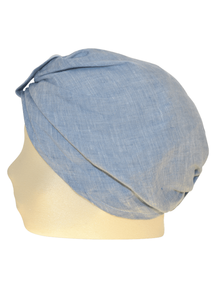 TURBAN UNI LEINEN HELLBLAU - Hut - online.at
