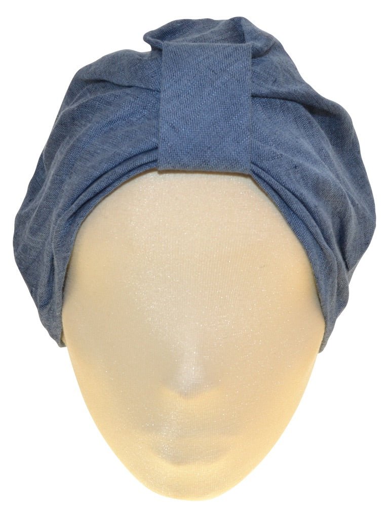 TURBAN UNI LEINEN JEANS - Hut - online.at