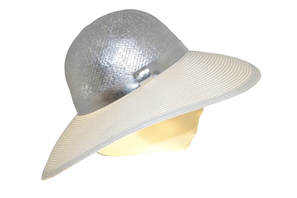 TWO TON FLAPPER MARZI SILBER WEIß - Hut - online.at