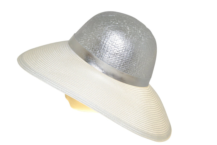 TWO TON FLAPPER MARZI SILBER WEIß - Hut - online.at