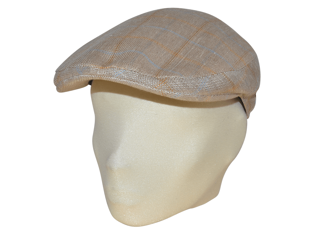 BULLET LINEN KARO MAUERER BEIGE - Hut-online.at