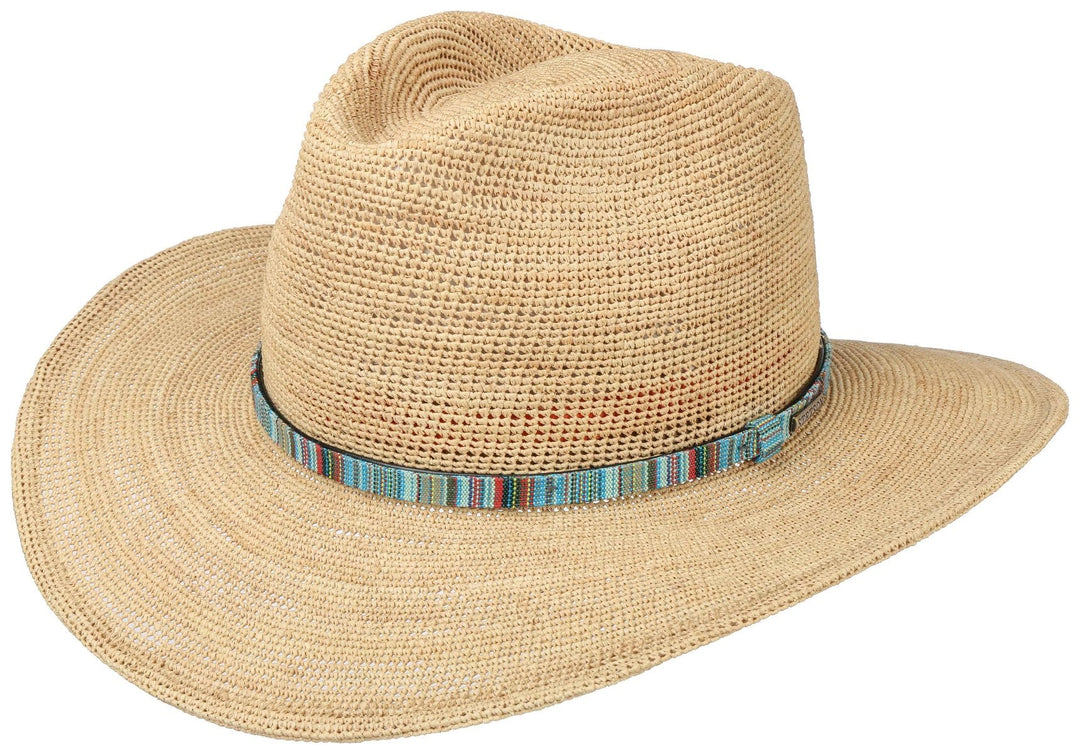 WESTERN RAFFIA CROCHET STETSON NATUR - Hut-online.at