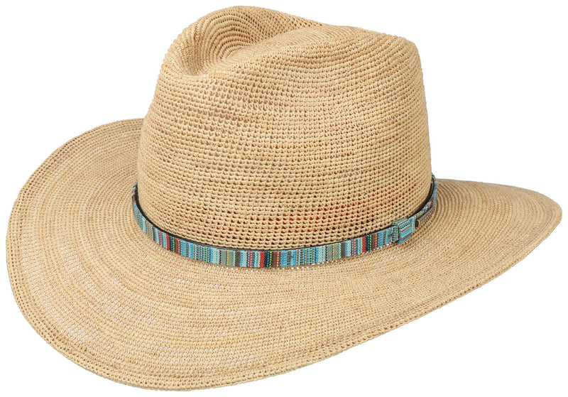 WESTERN RAFFIA CROCHET STETSON NATUR - Hut-online.at